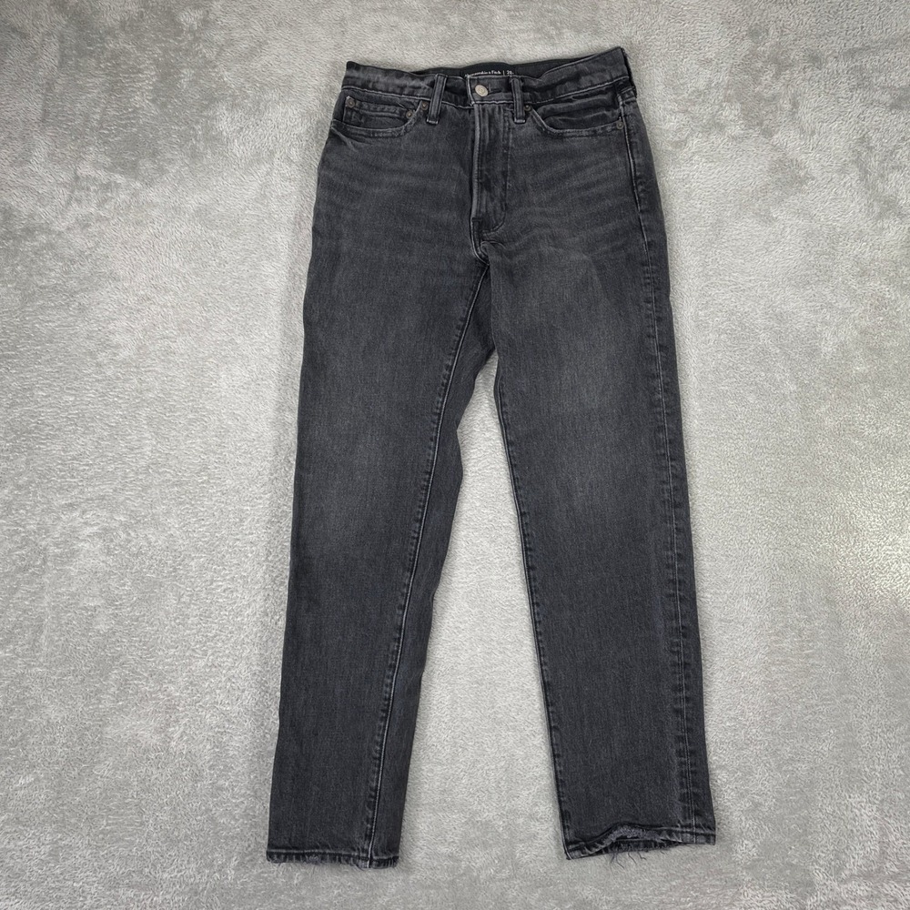 Abercrombie & Fitch Jeans Womens 28x30 Black Vintage Stretch Straight High Rise
